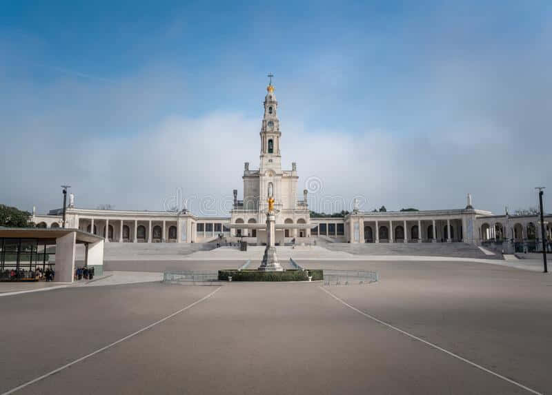 Fatima Sanctuary Full Front View Photo Background