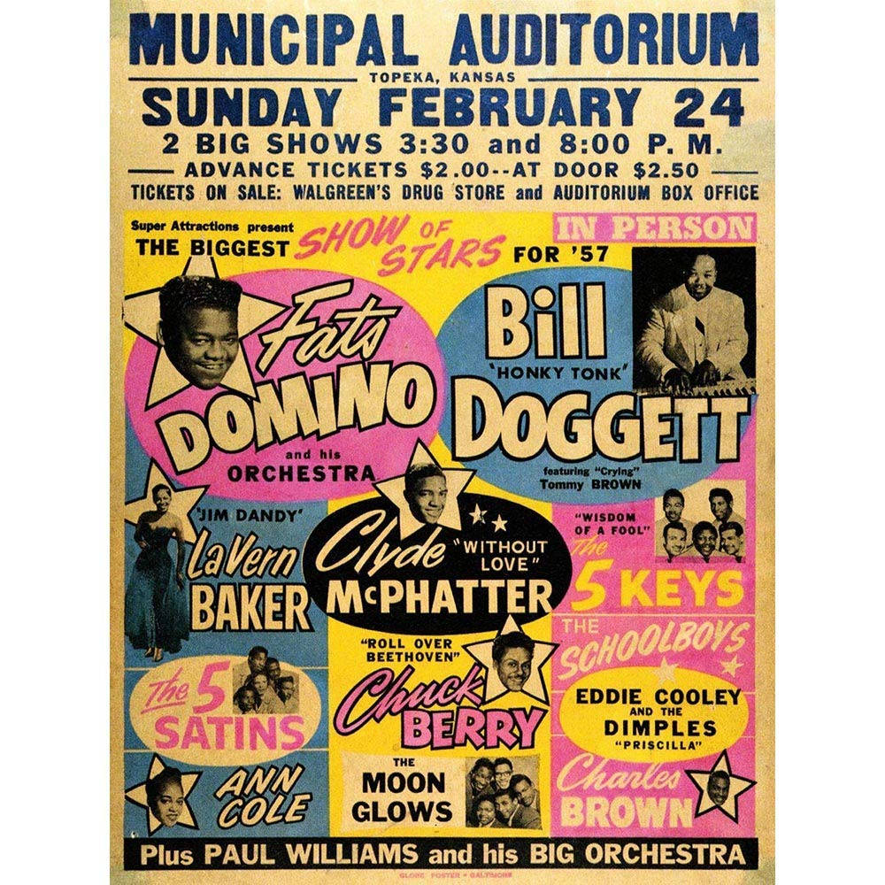 Fats Domino Concert Poster