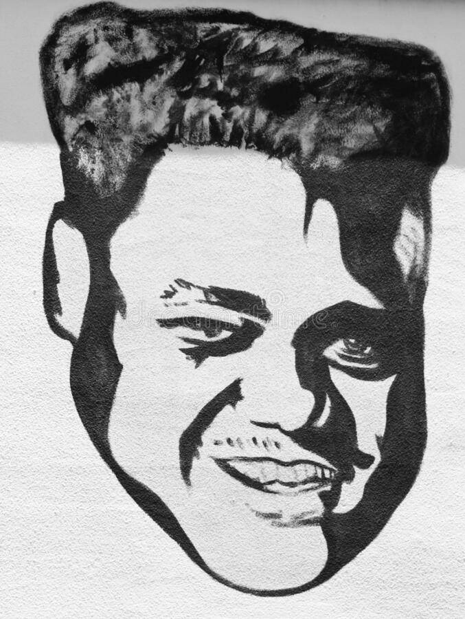 Fats Domino Hand-drawn Portrait Background