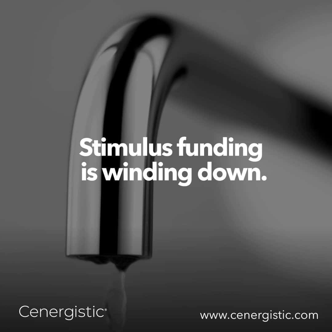 Faucet Dripping Stimulus Funding Message