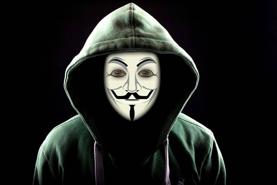 Fawkes Masked Hacker 3d Background
