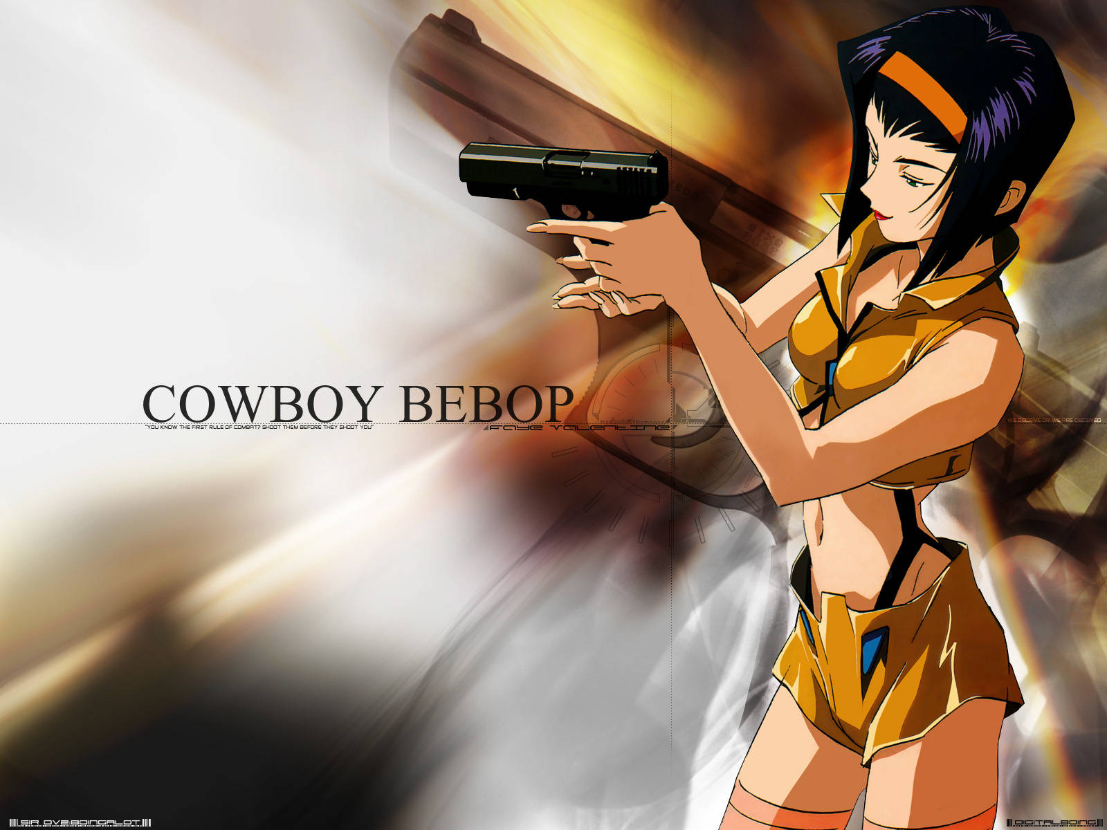 Faye Loading Cowboy Bebop Desktop Background