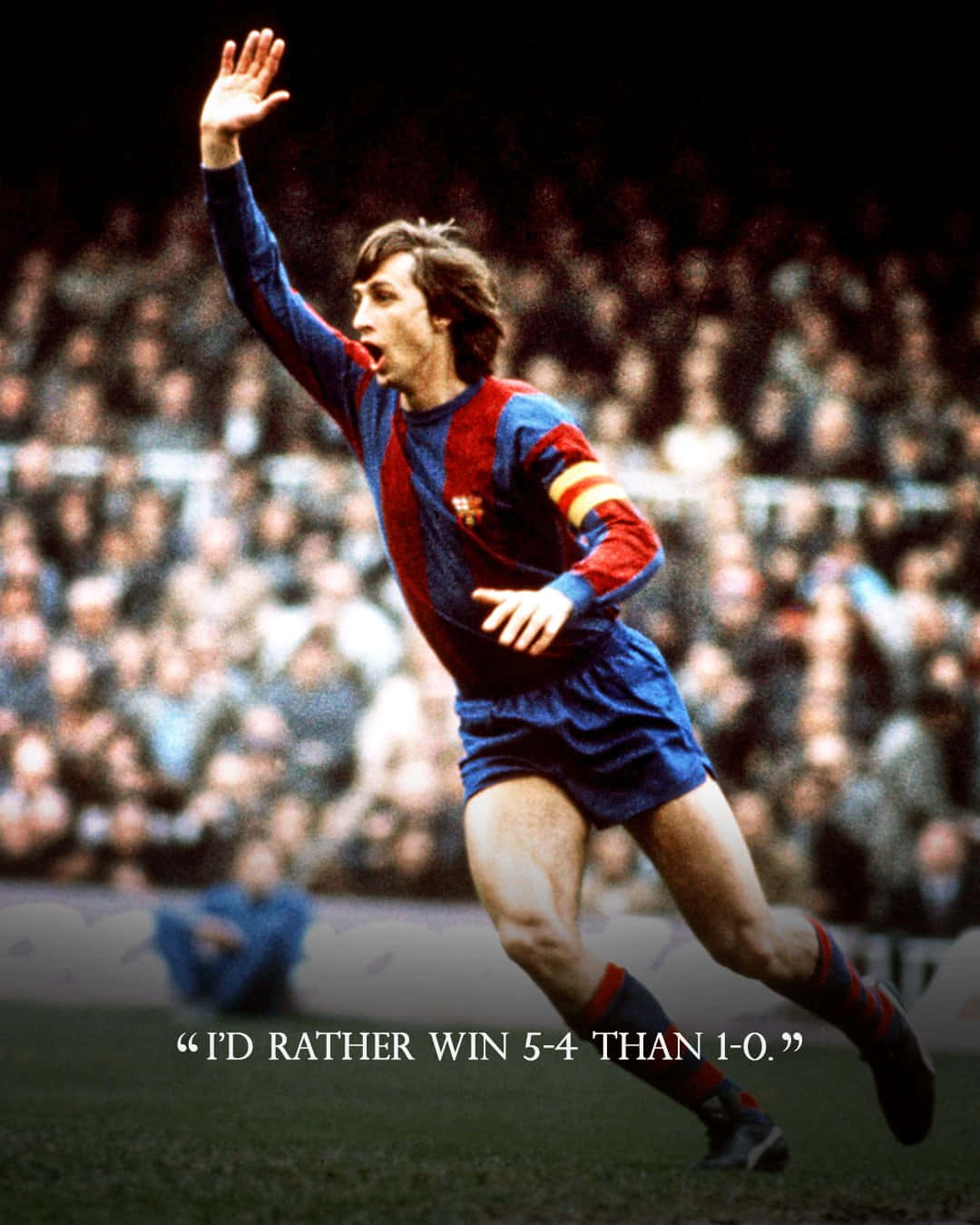 Fc Barcelona Johan Cruyff Quote Background