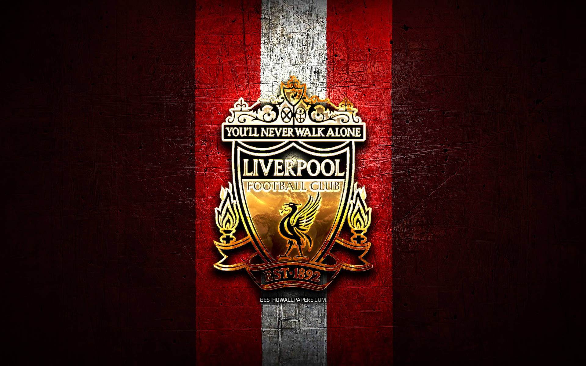 Fc Liverpool 4k Logo On Scratched Background Background