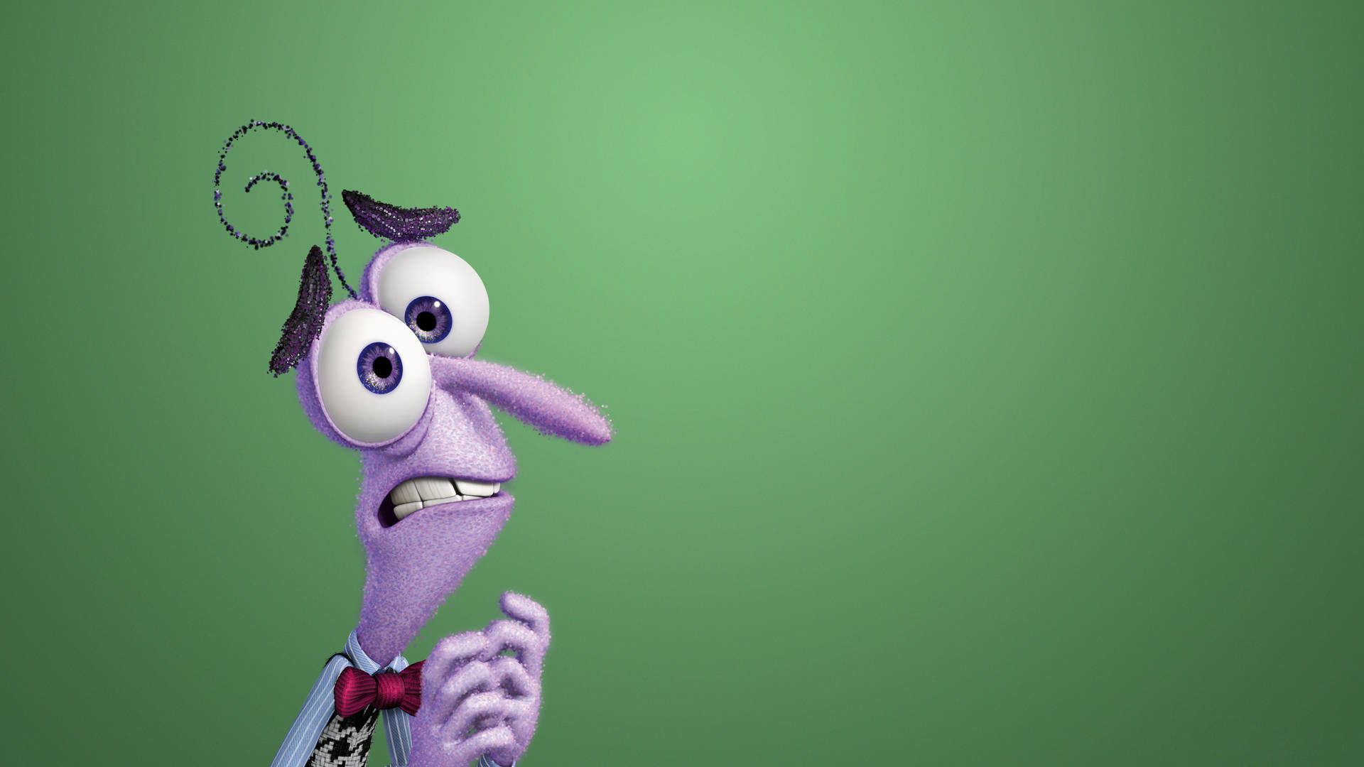 Fear Inside Out Green Background Background
