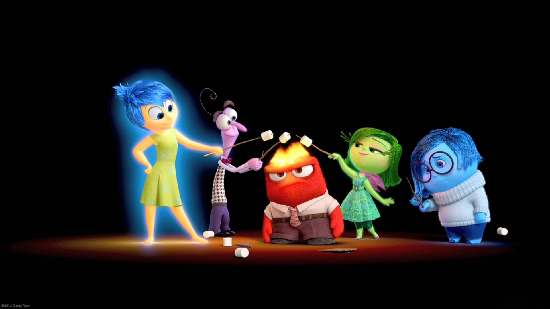 Fear Inside Out Marshmallow Still Background