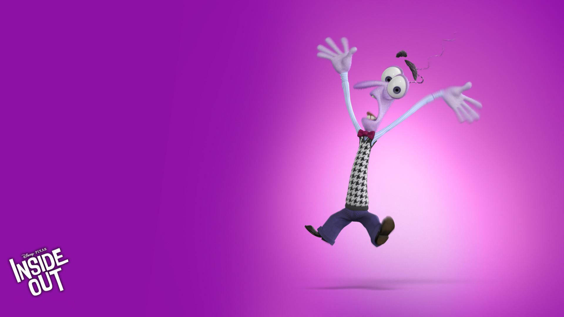 Fear Inside Out Pink Background Background