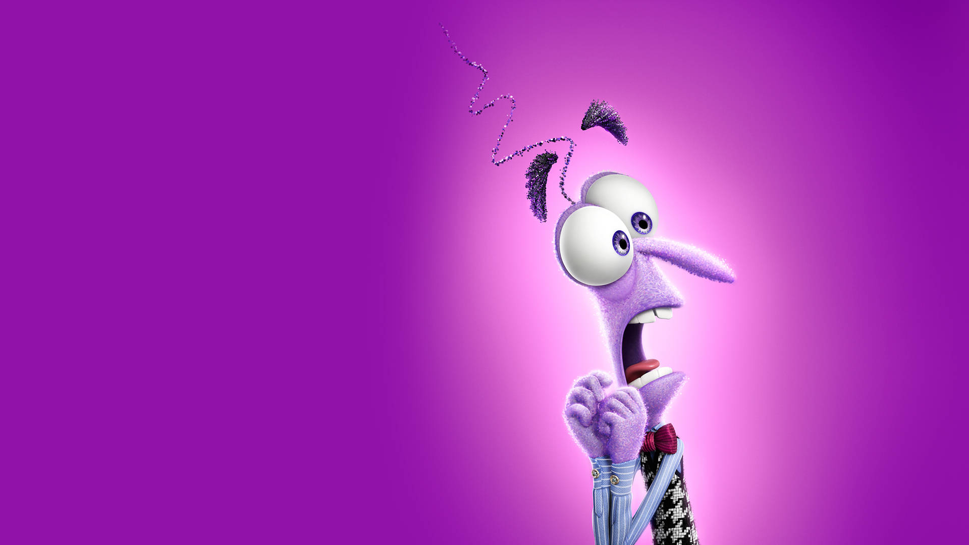 Fear Inside Out Purple Background Background