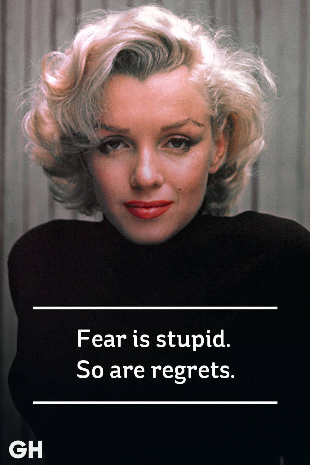 Fear Is Stupid Marilyn Monroe Quotes Background