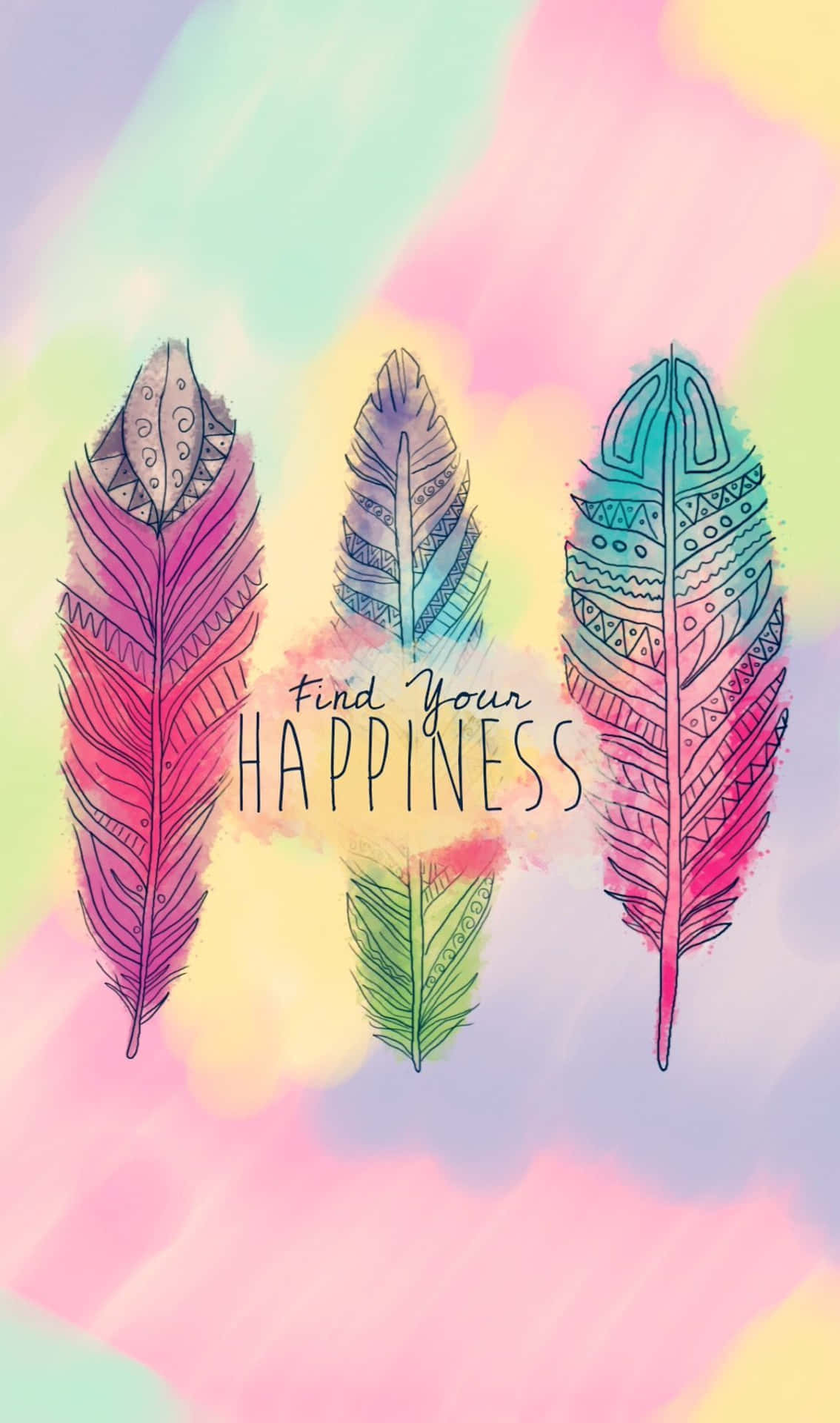Feathers Of Happiness By Samantha Mcfly Background