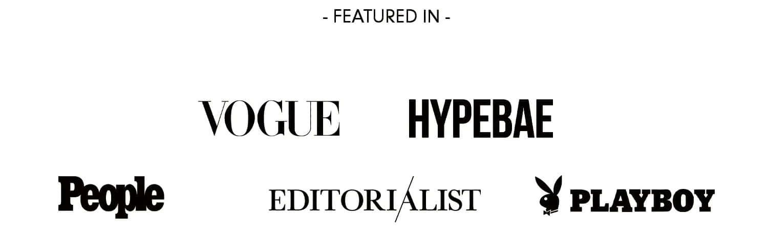 Featured Magazine Brands Logos Background