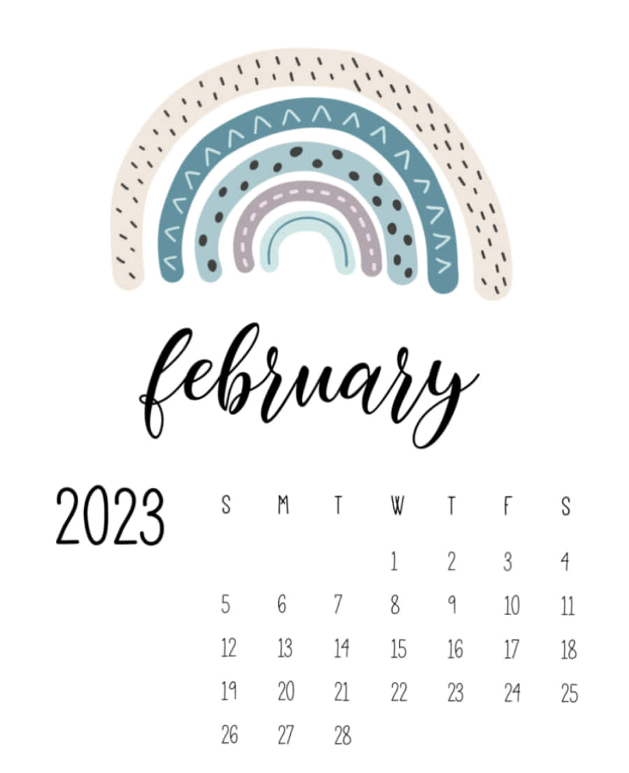 February 2021 Calendar Background