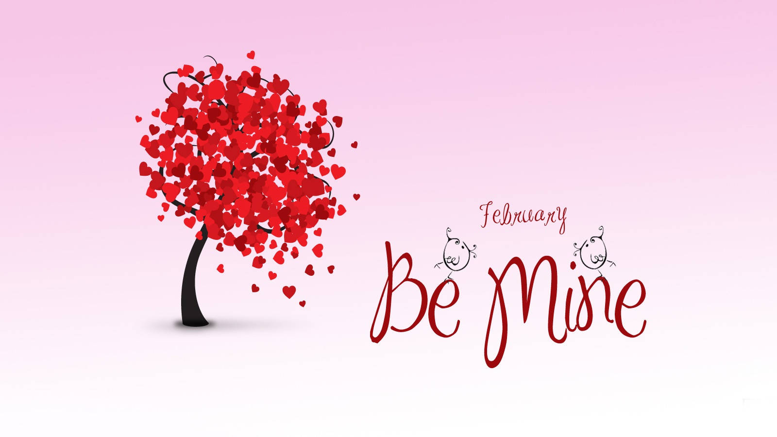 February Be Mine Valentines Desktop Background