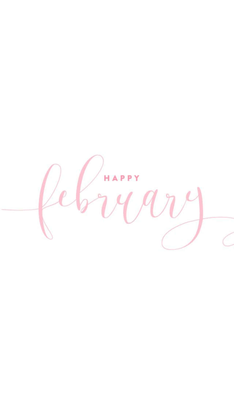 February Iphone Wallpaper Featuring A Romantic Couple In Snowfall Background