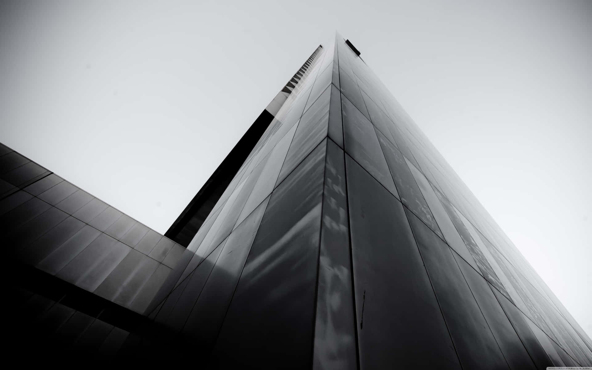 Federal Building Black And White Background