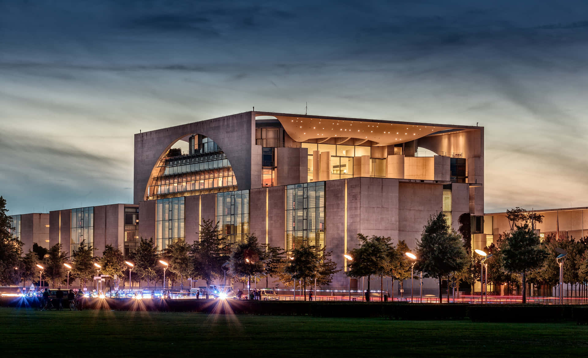 Federal Chancellery In Berlin Background