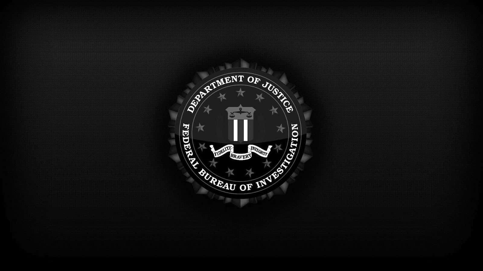 Federal Investigation Plain Black Background