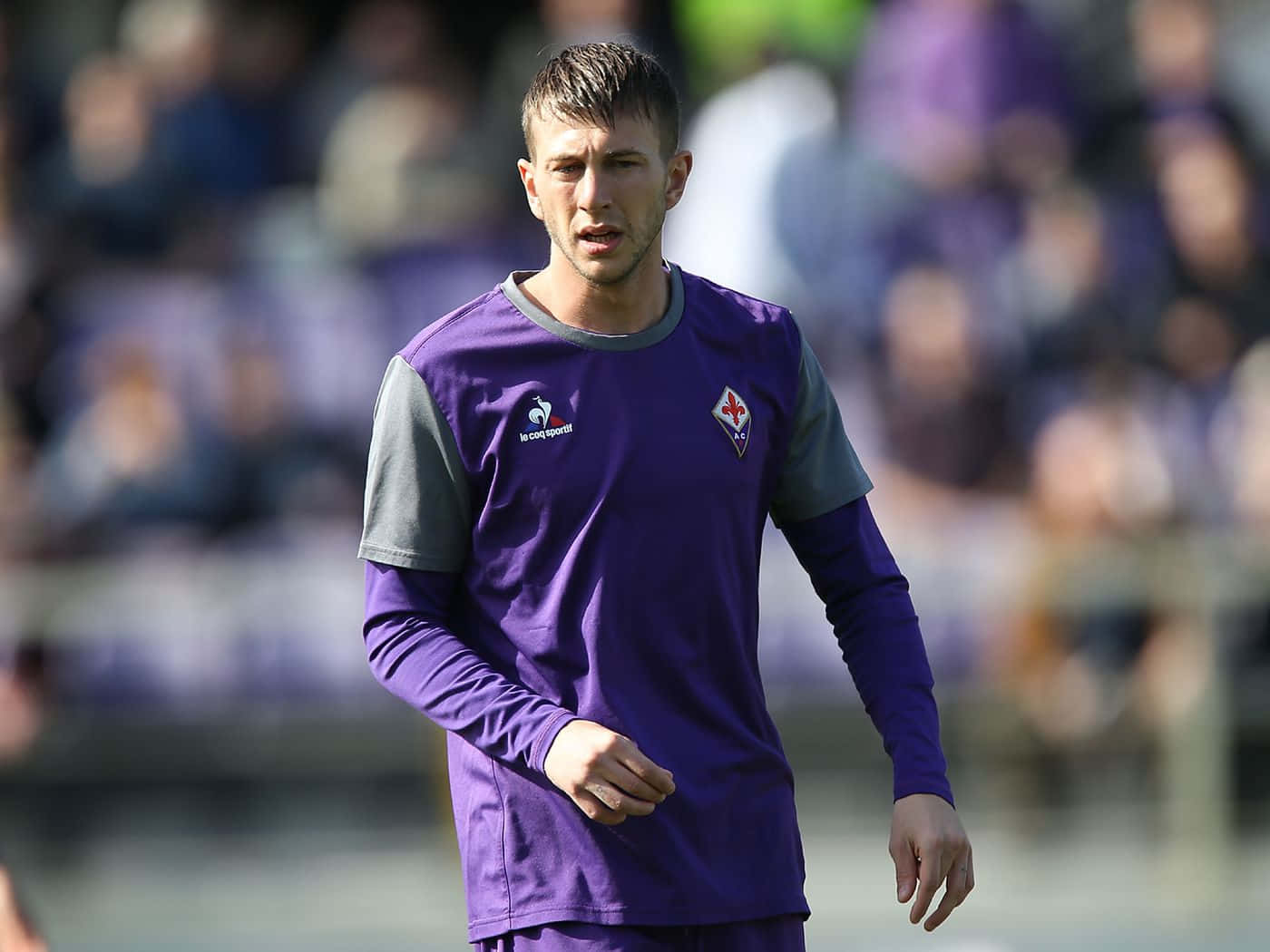 Federico Bernardeschi Wearing Dugout Fleece Outfit Background