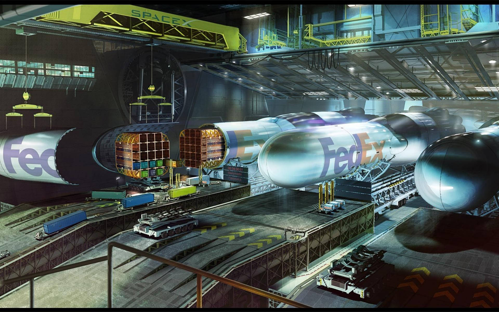 Fedex Blue Origin New Armstrong Background