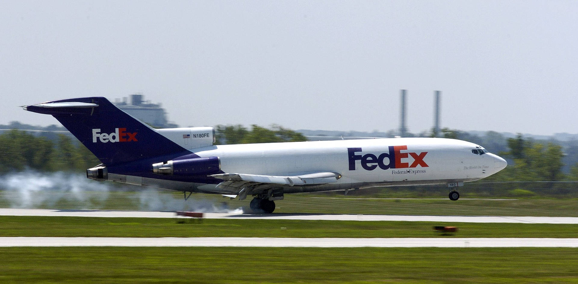 Fedex Cargo Plane Boeing 777f Background