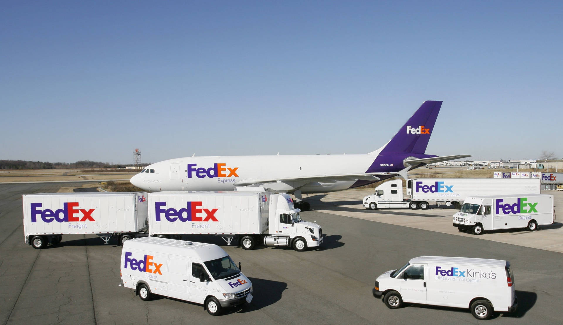 Fedex Courier Transportation Background