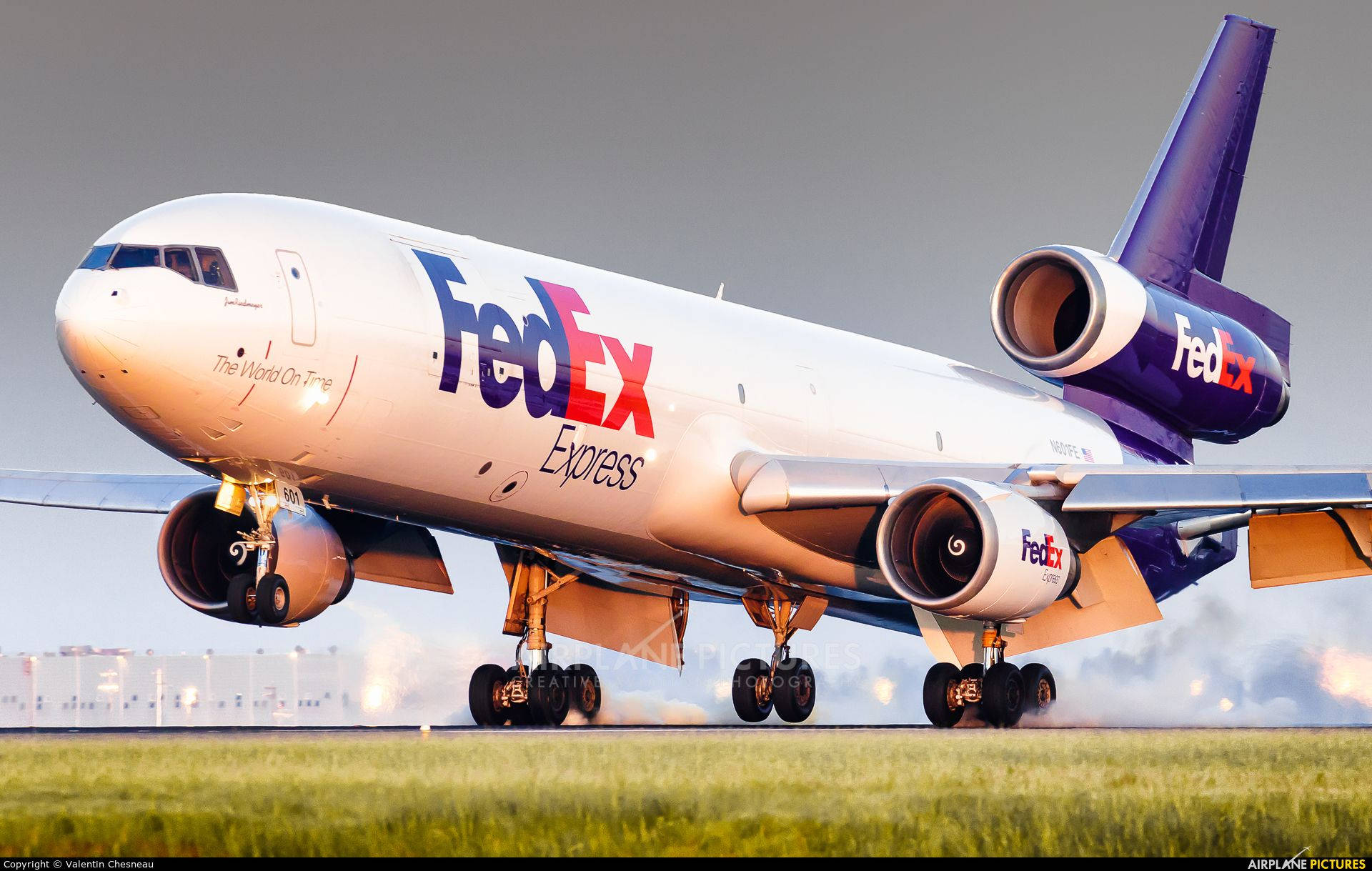 Fedex Express Cargo Plane Background