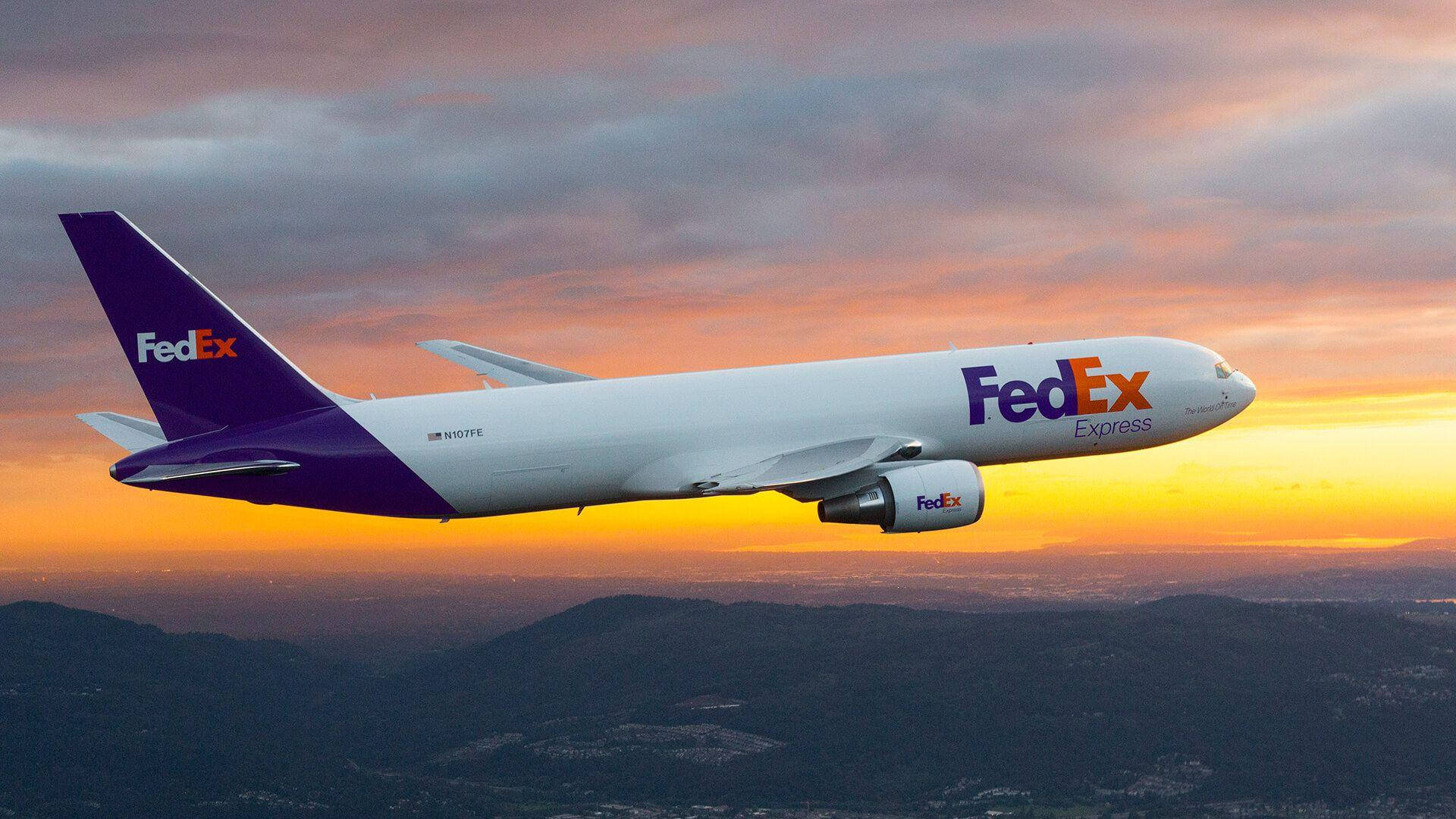 Fedex Express Sunrise Background