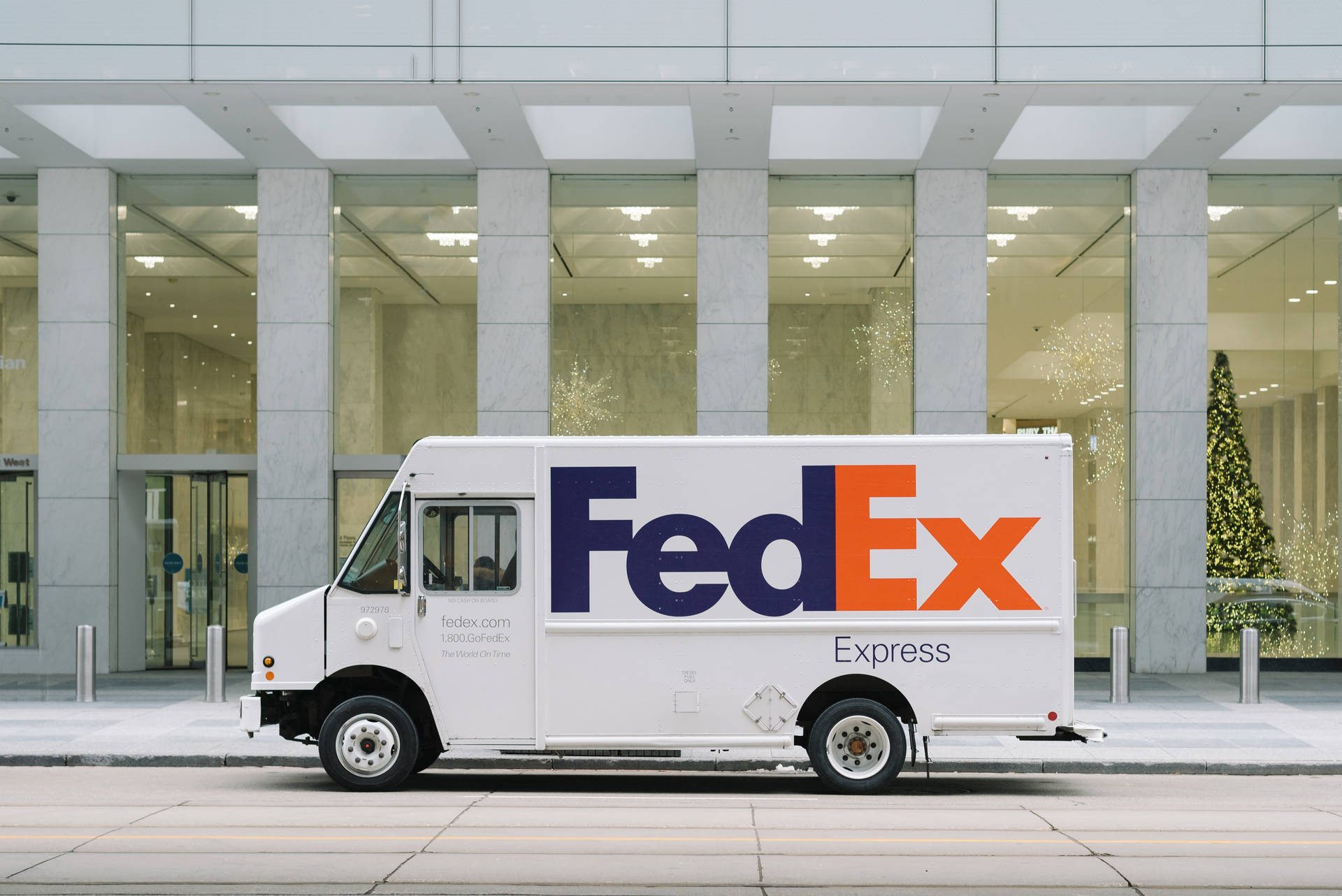 Fedex Freight Shipping Truck Background