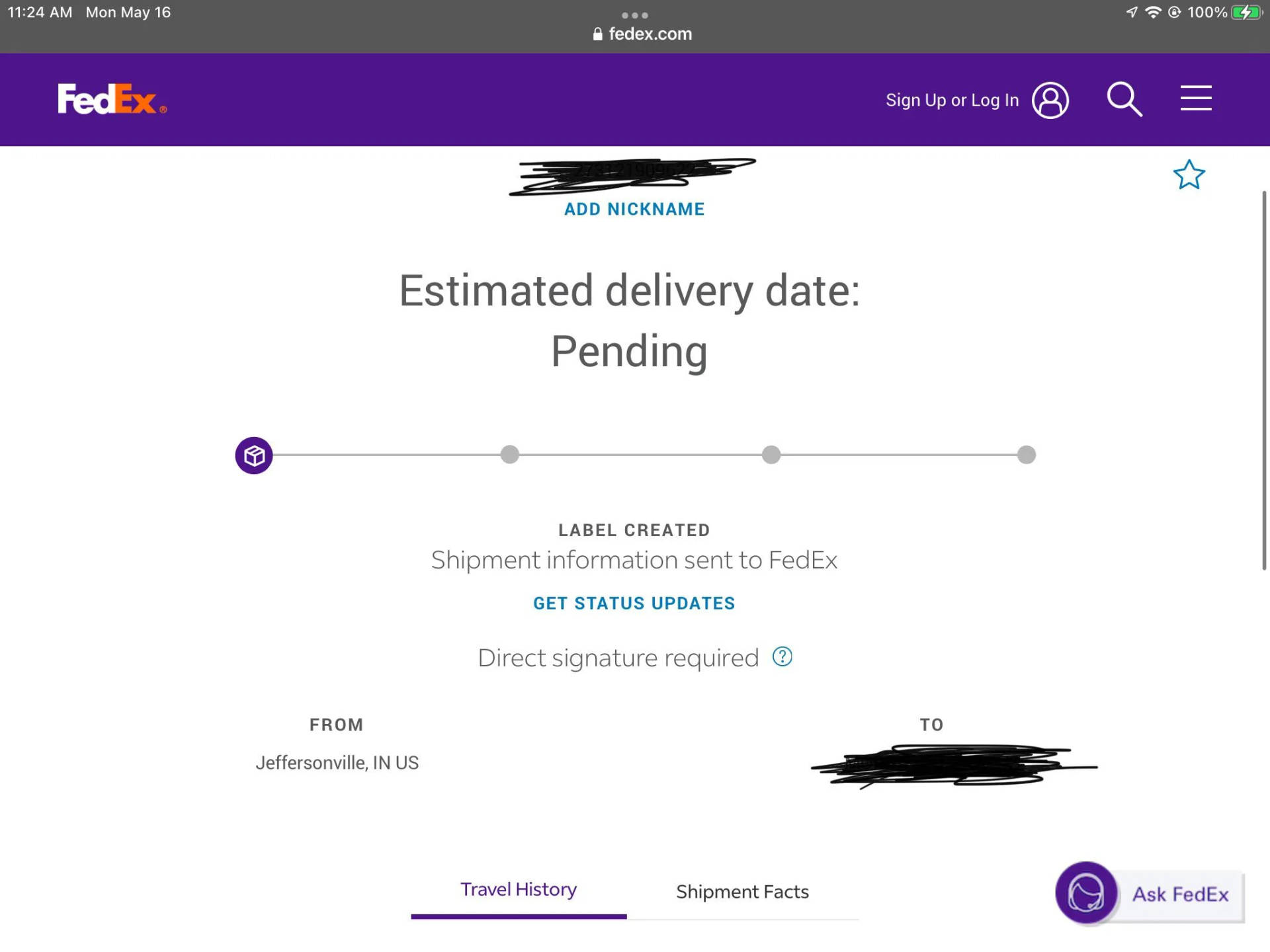 Fedex Tracking Delivery Date Background