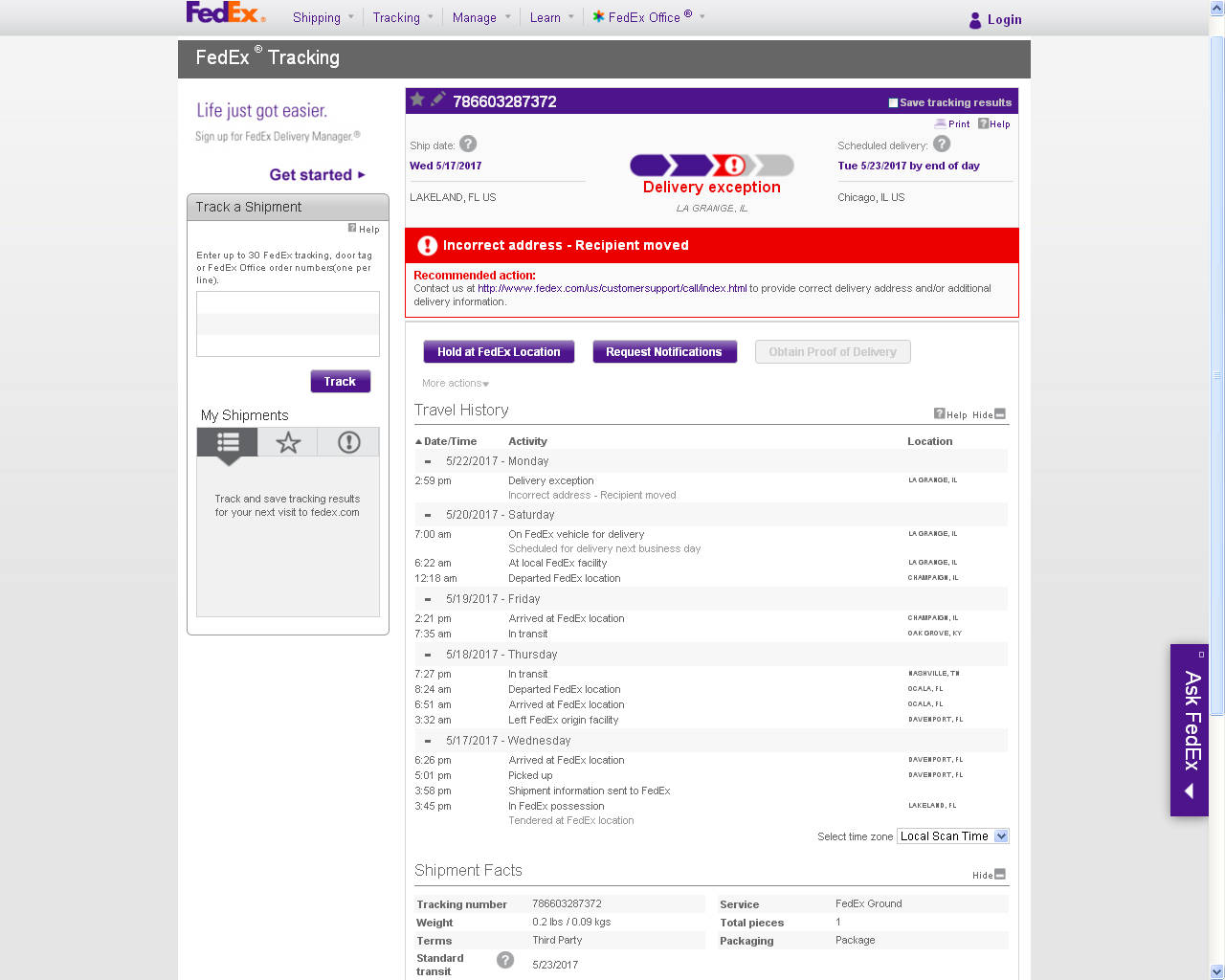 Fedex Tracking Delivery Progress Background