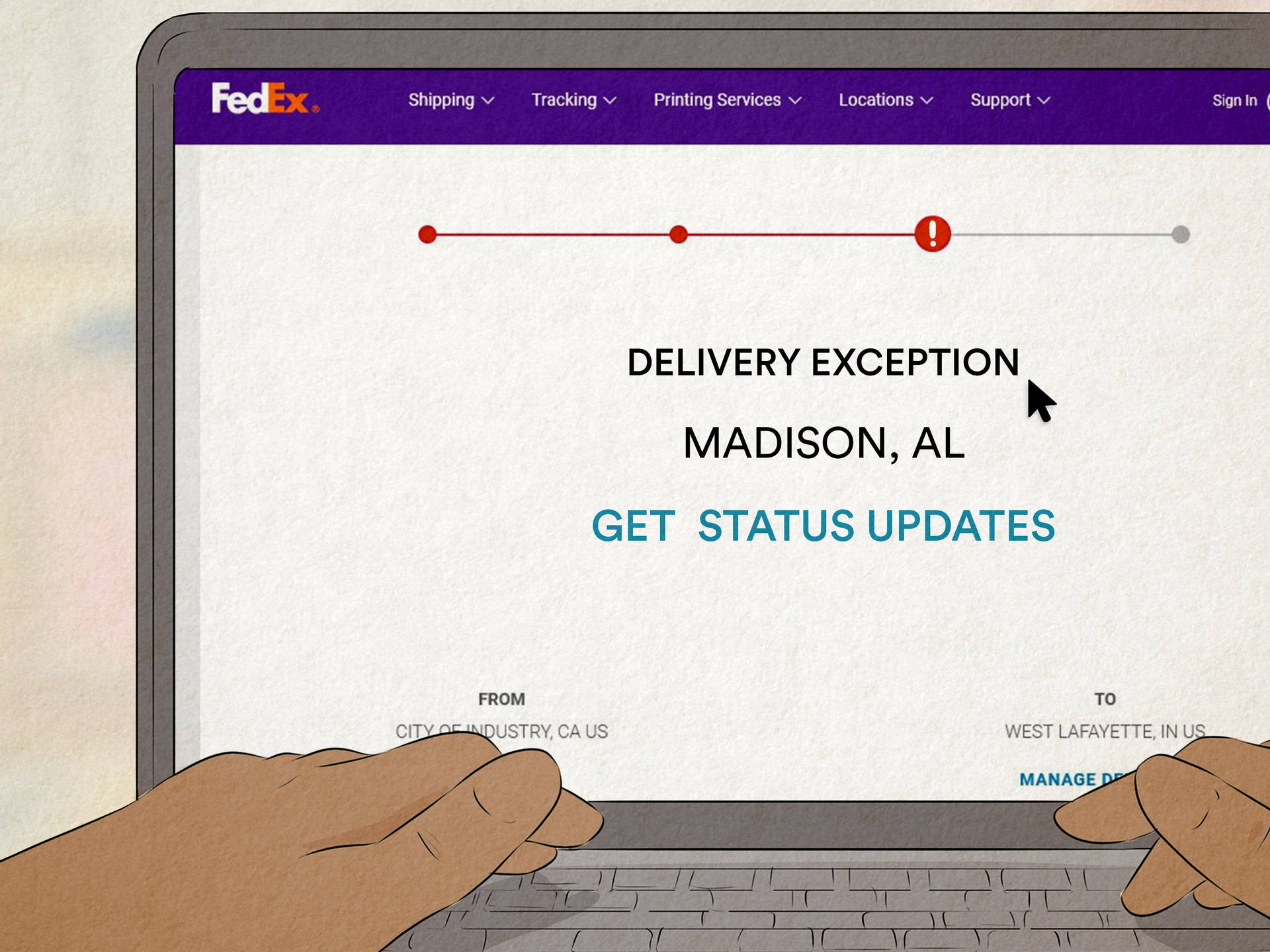 Fedex Tracking Form Artwork Background