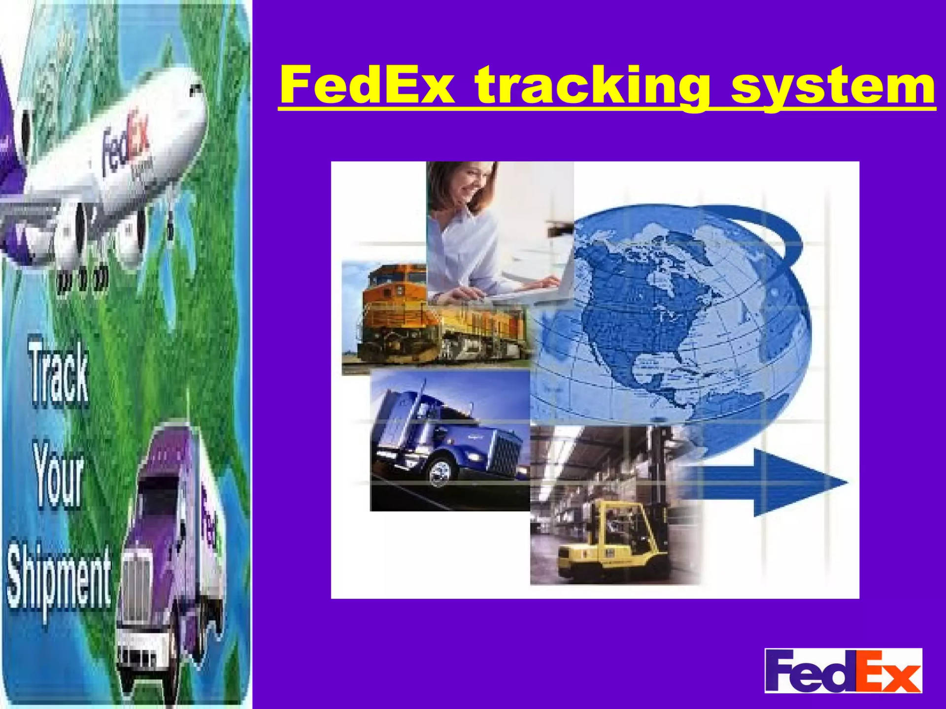 Fedex Tracking System Poster Background