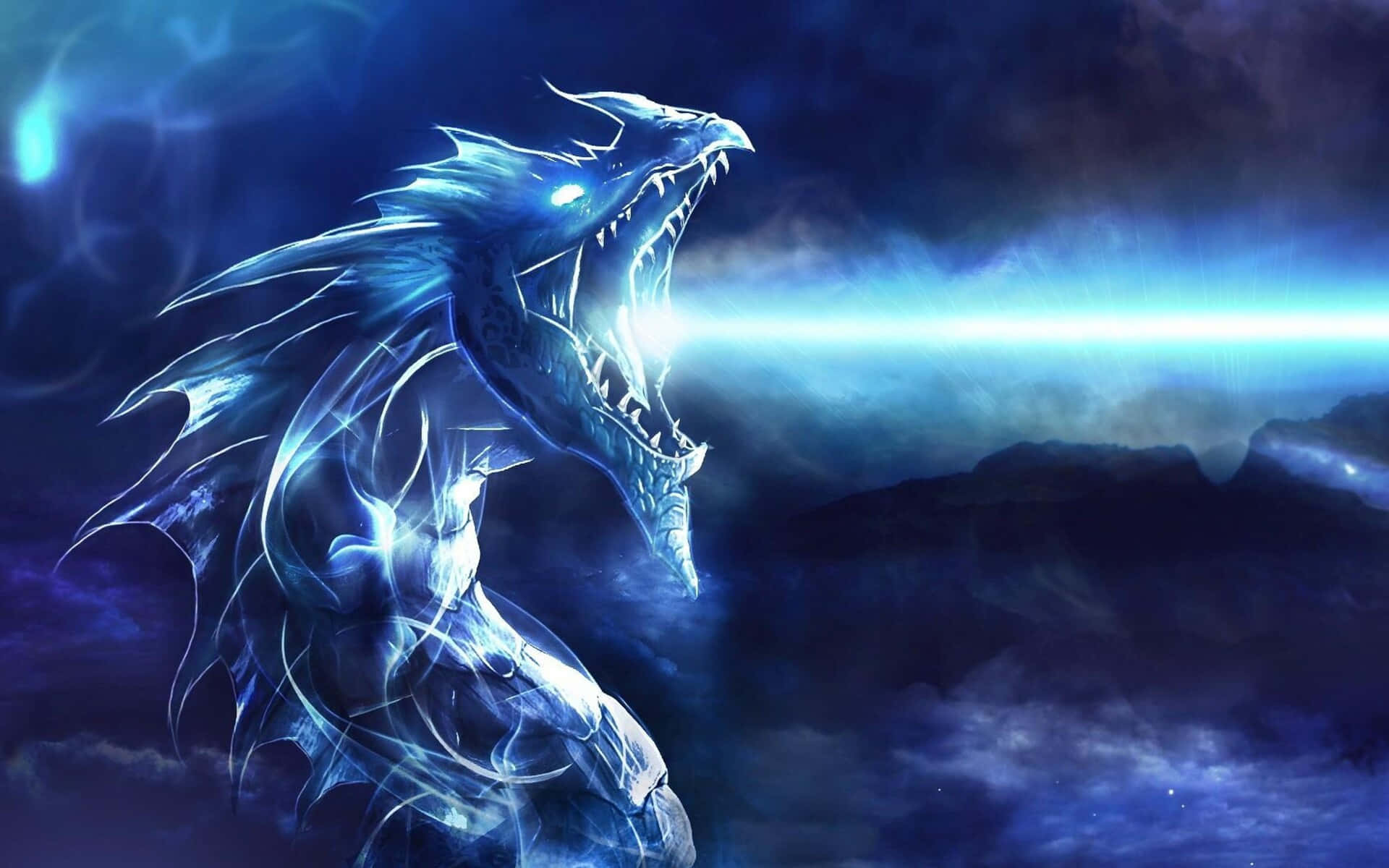 Feel Epic And Powerful As A Mighty And Majestic Dragon Background