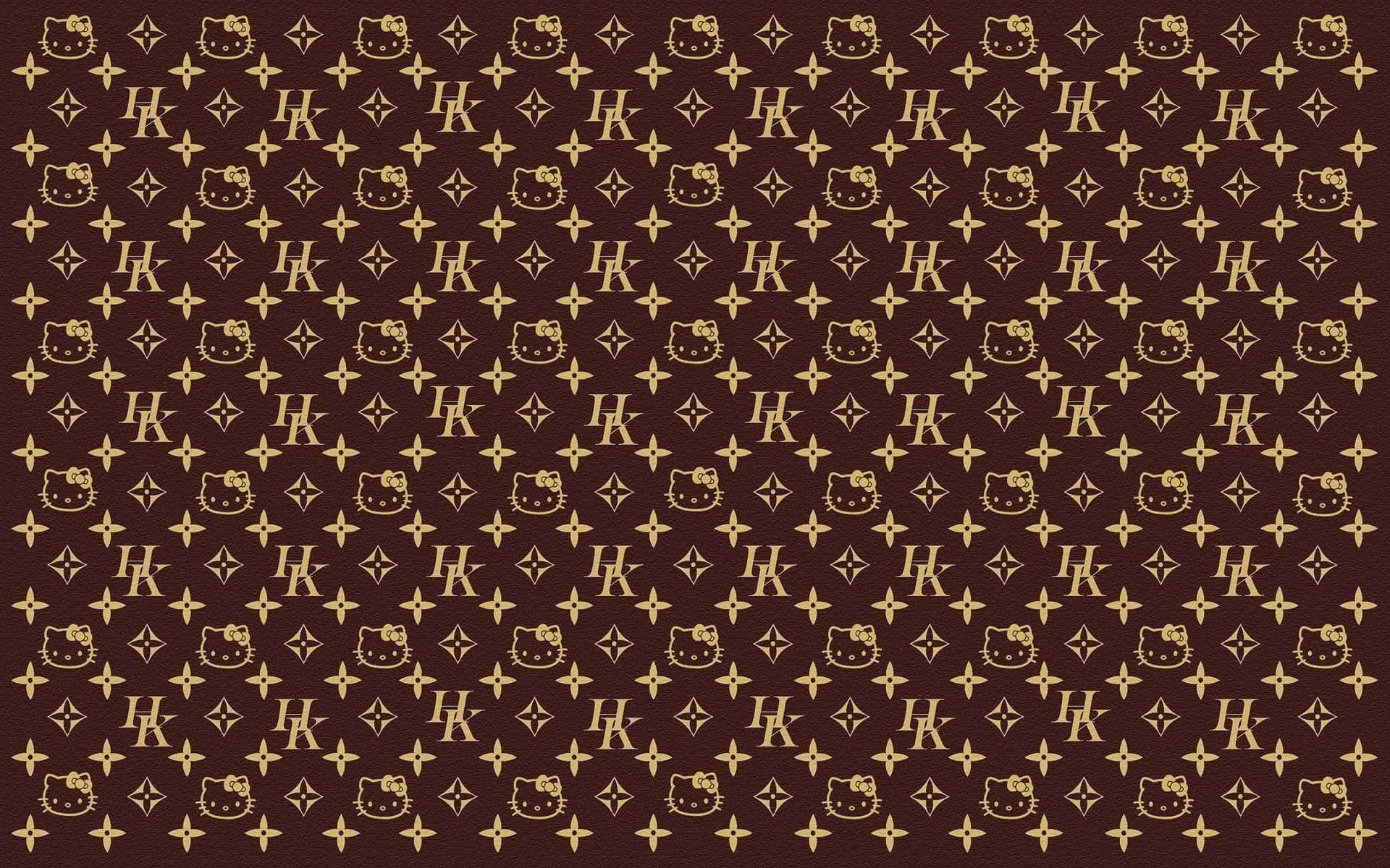 Feel Fabulously Chic With This Playful Lv Pattern! Background