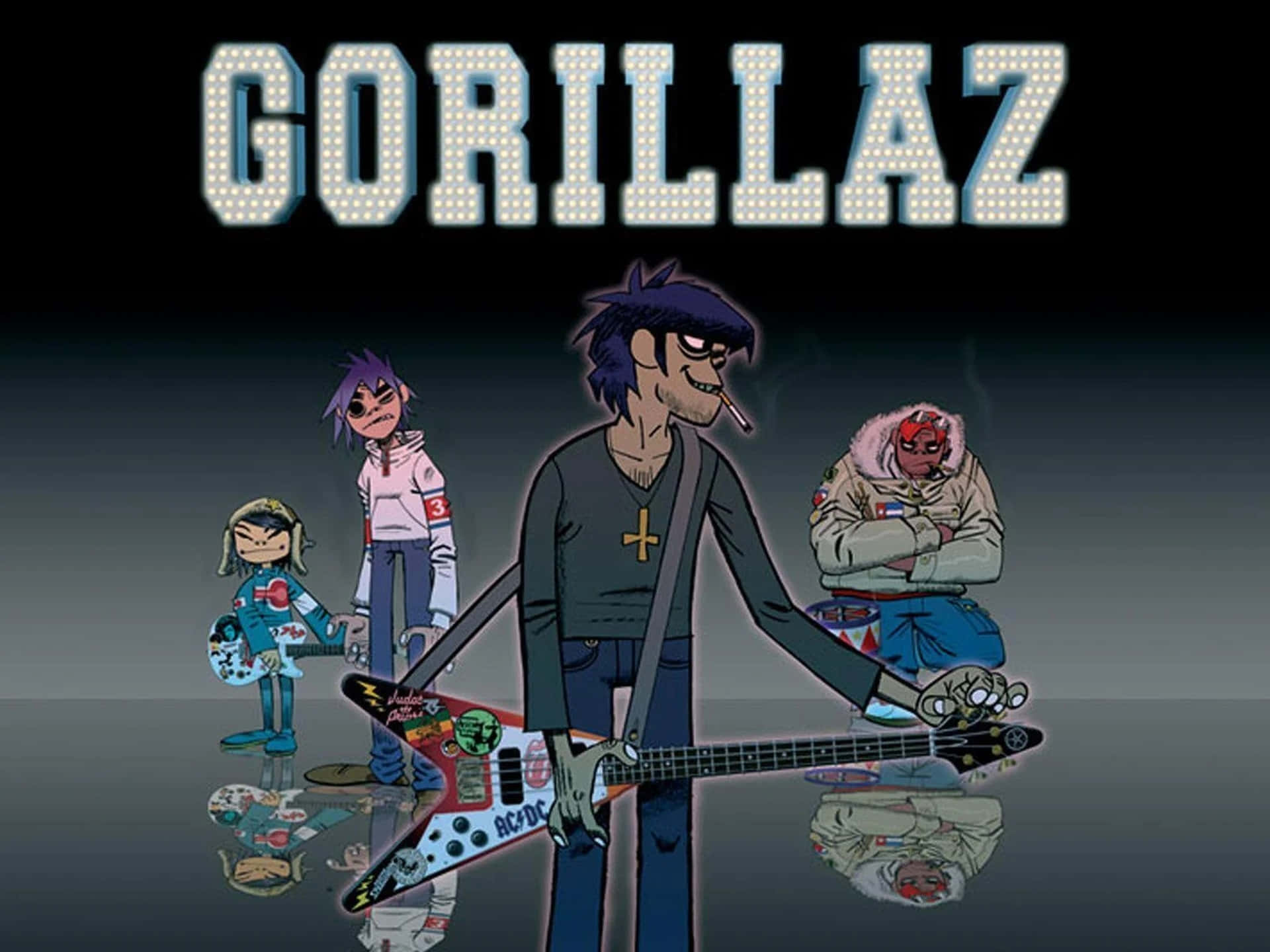 Feel Good With Gorillaz 4k Background