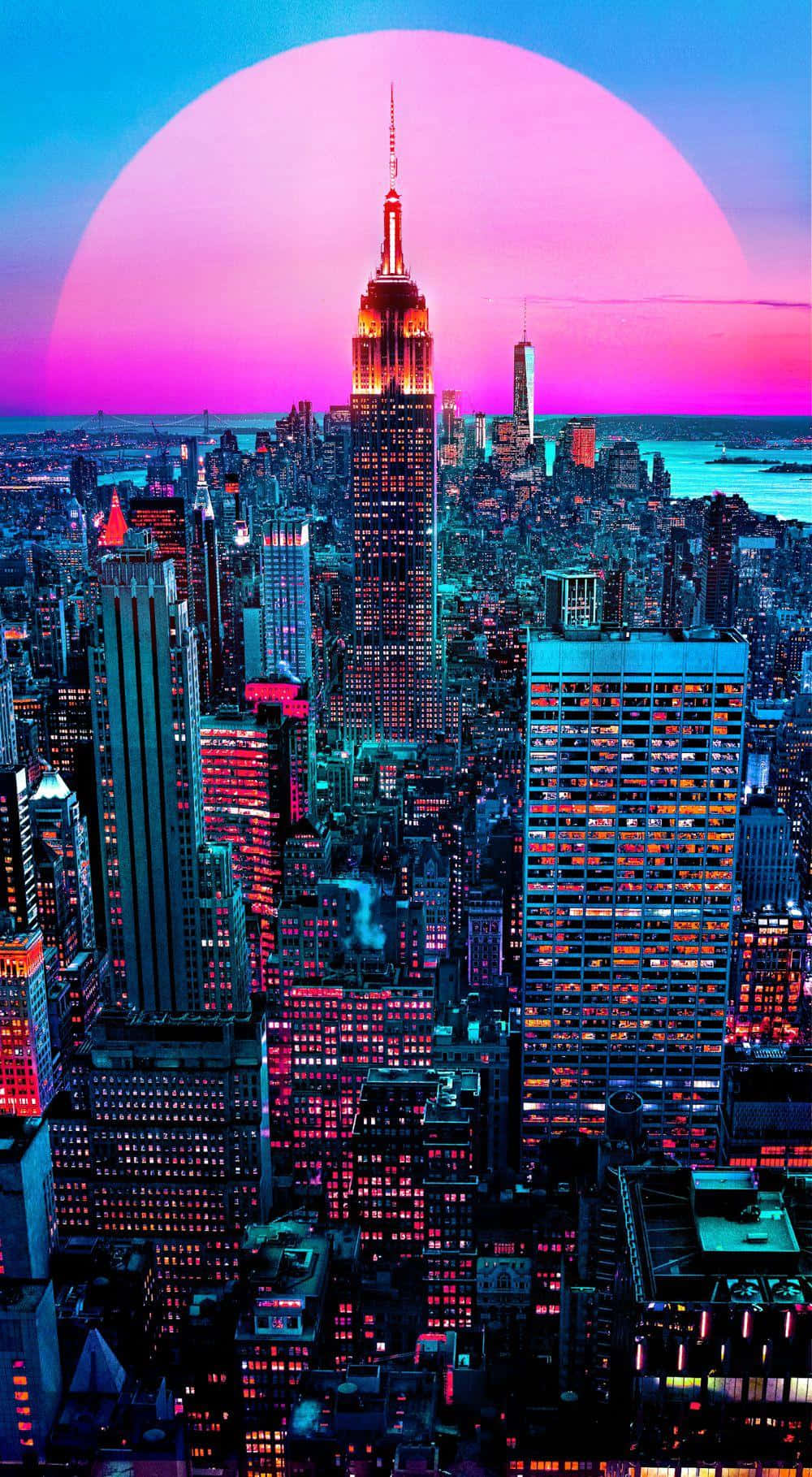 Feel The Breathtaking Energy Of Epic Neon Background