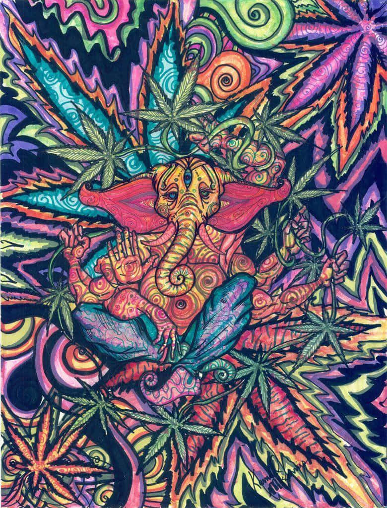 Feel The Colors Of Your Consciousness With Trippy Stoner Background