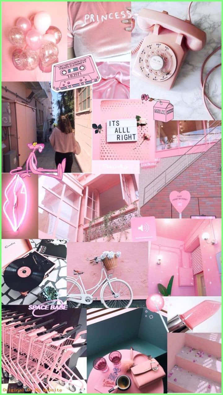 Feel The Cool Vibes Of Pink Aesthetics Background