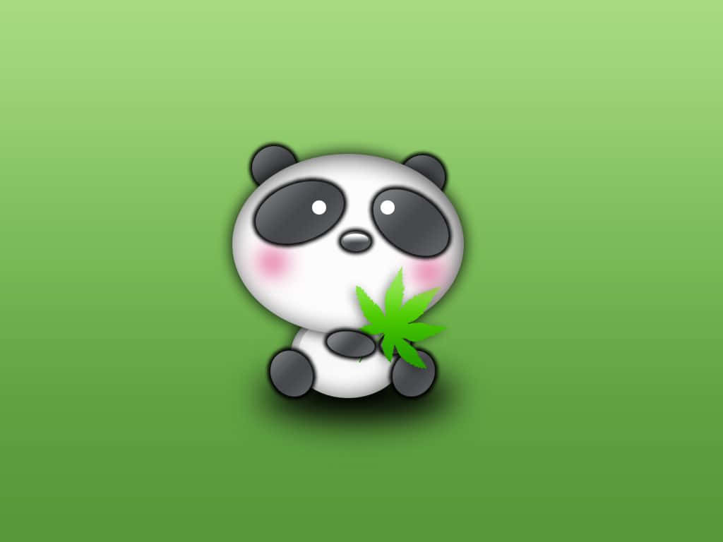 Feel The Cute Green Kawaii Vibes! Background