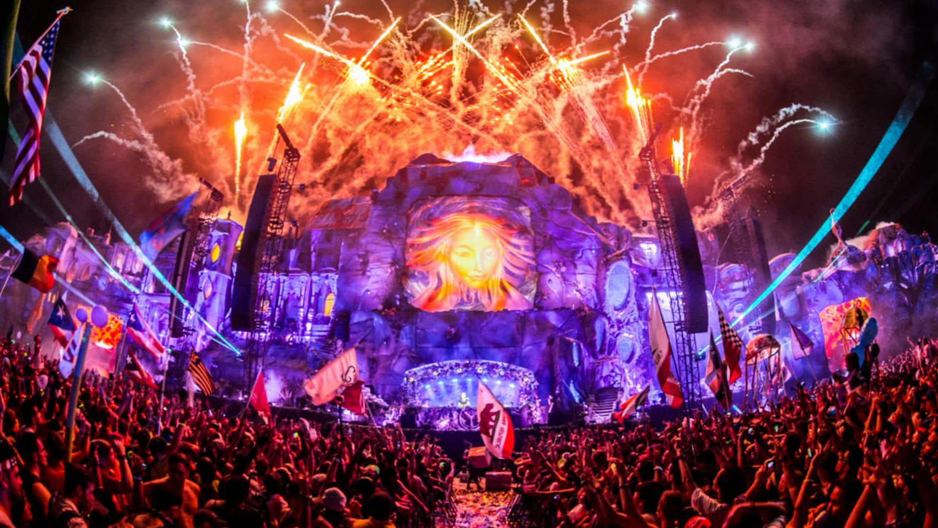 Feel The Energy Of Live Edm Background