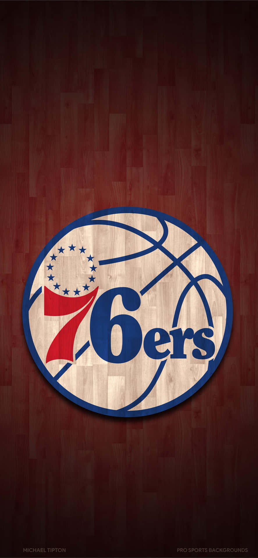 Feel The Excitement Of Philadelphia 76ers Basketball On Your Iphone! Background