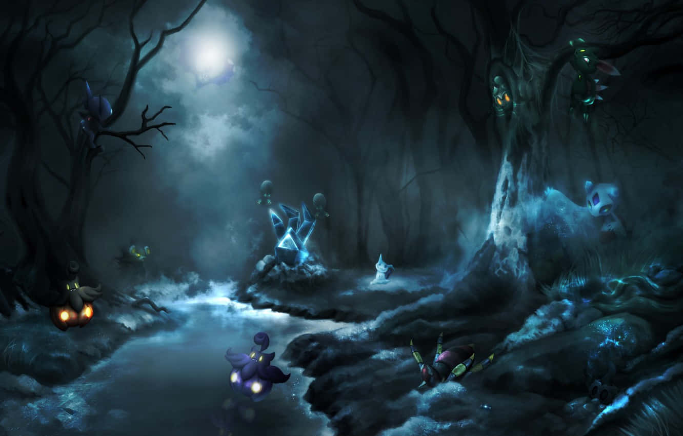 Feel The Halloween Spirit With Your Favorite Pokemon! Background