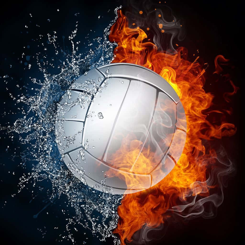Feel The Heat Of Football On Fire! Background