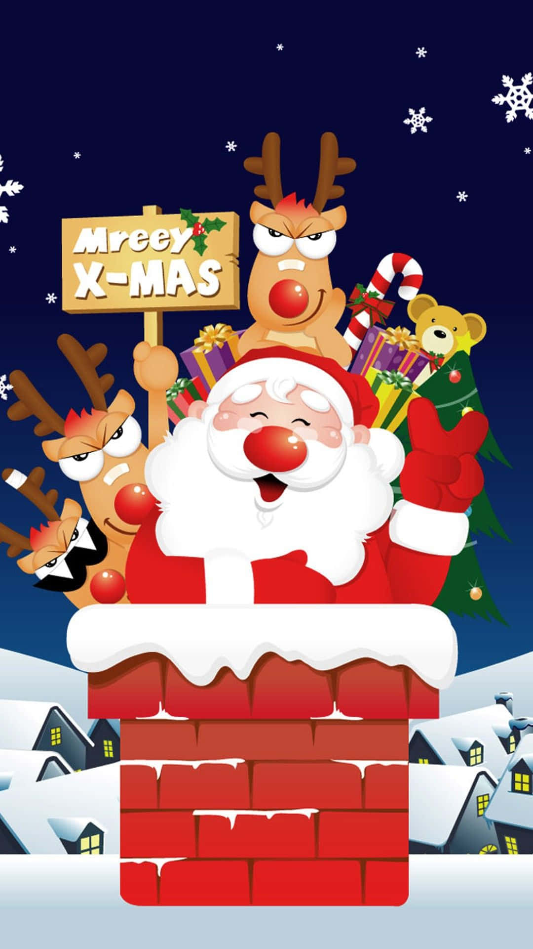 Feel The Jolly Christmas Spirit With This Festive Holiday Phone Case! Background