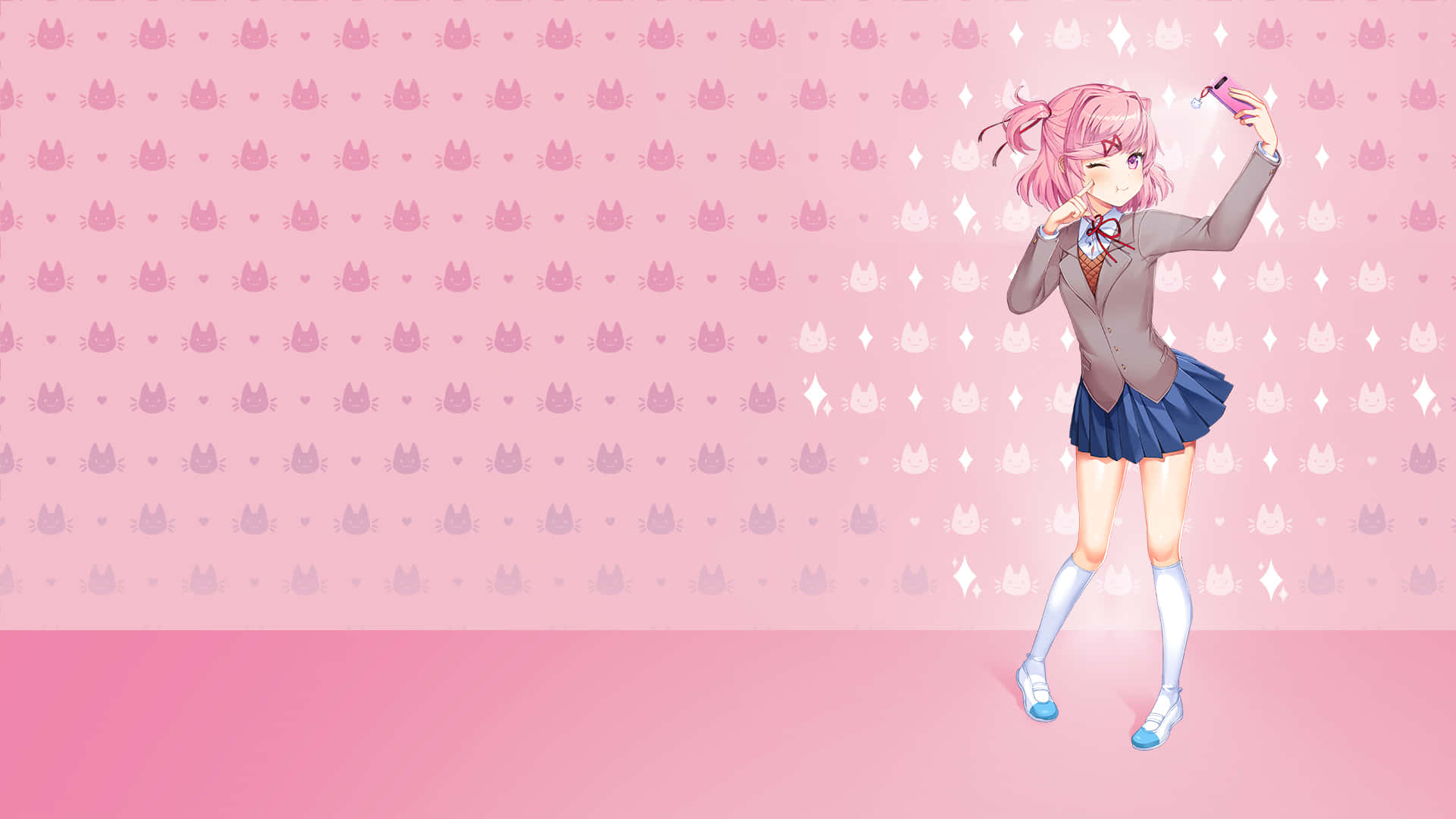 Feel The Love With Doki Doki Background