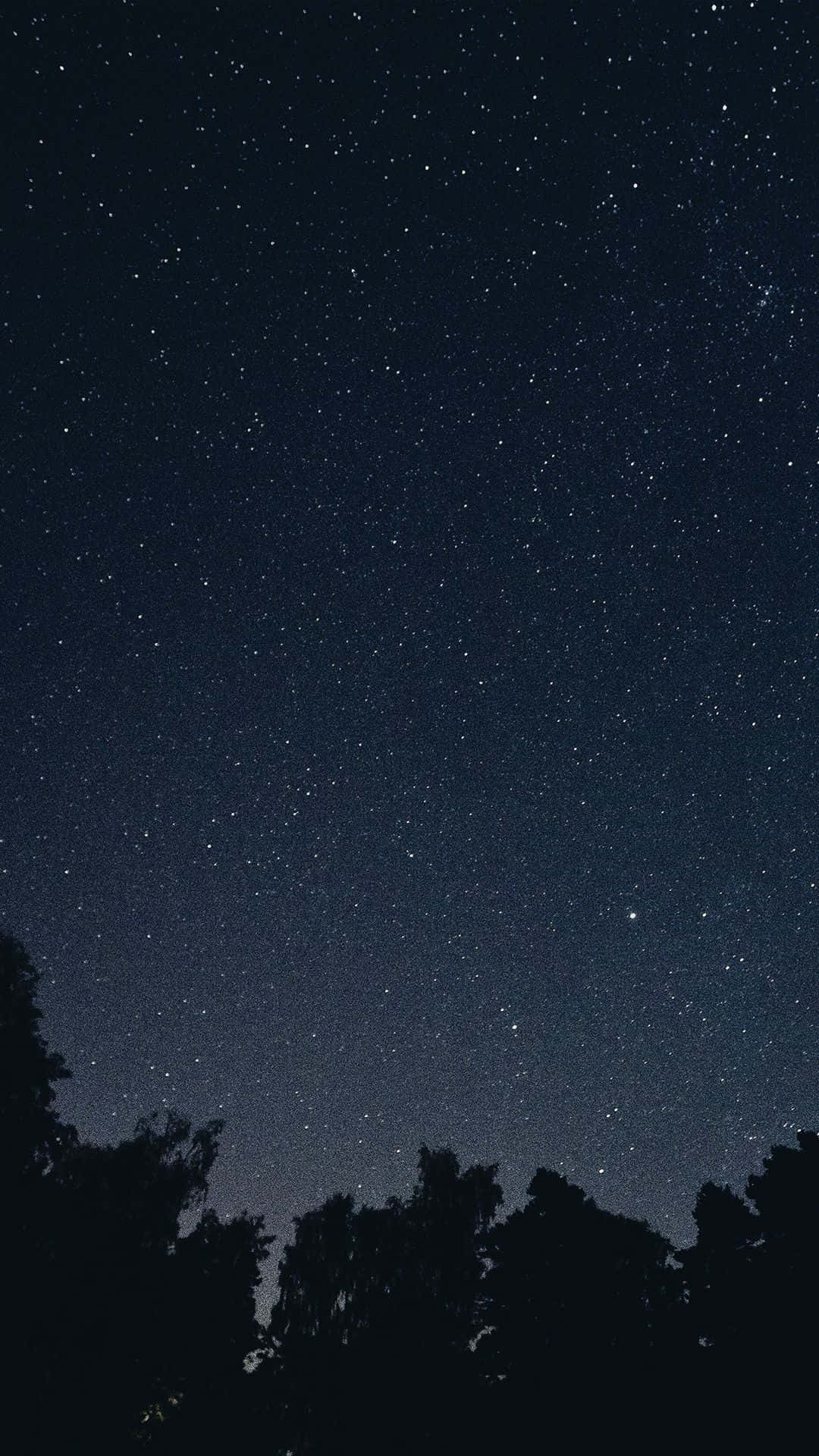 Feel The Magic Of The Night Sky: Moon And Stars Phone Background
