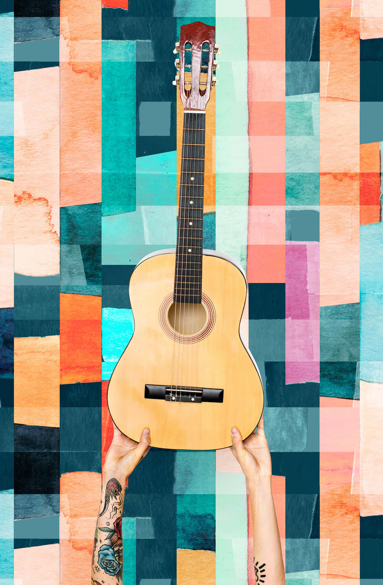 Feel The Music With This Vibrant Electric Guitar Background
