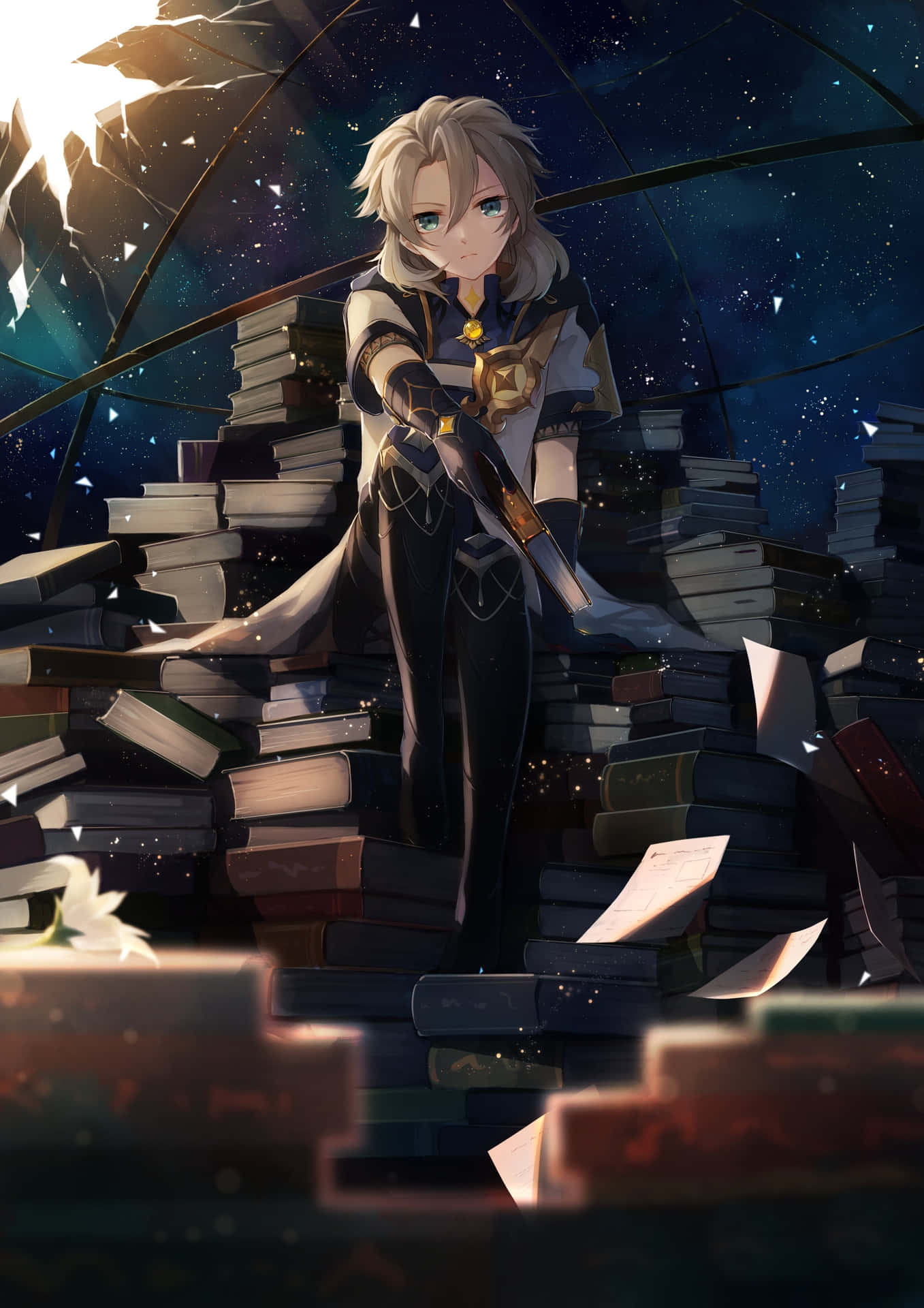 Feel The Mysterious Powers Of Albedo, Genshin Impact's Chief Alchemist. Background