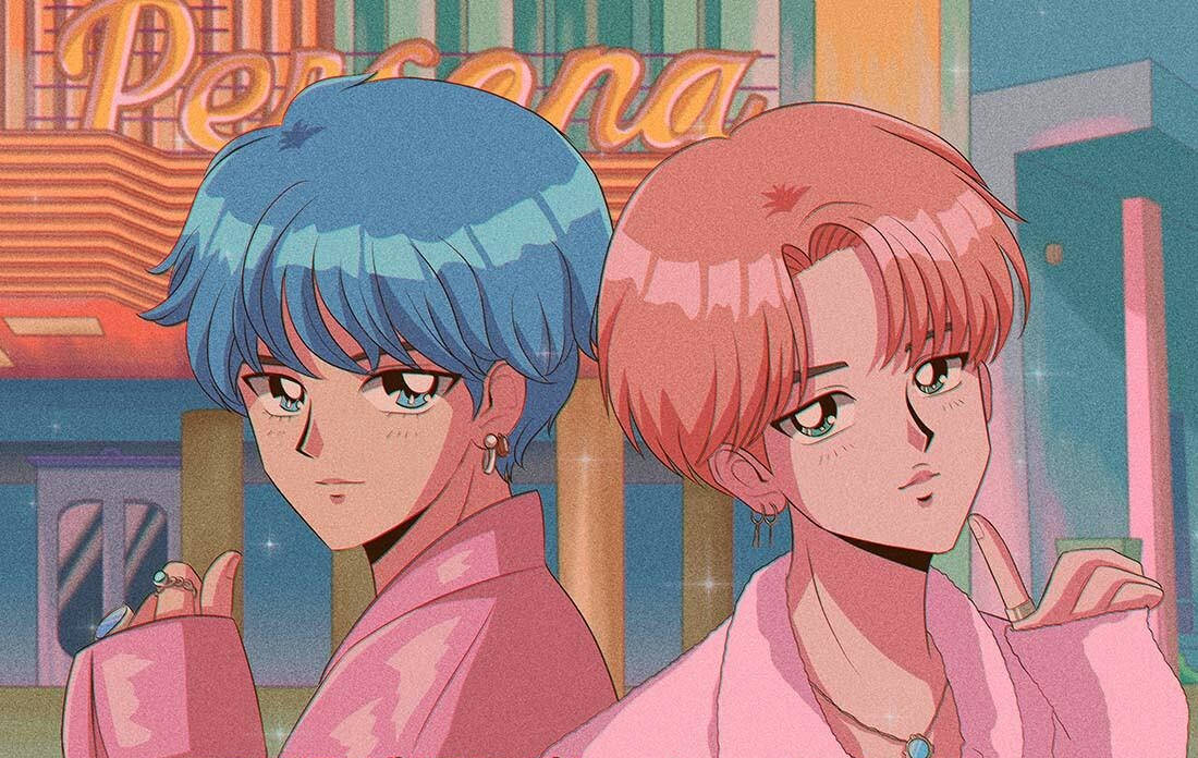 Feel The Nostalgia With This 90s Anime Aesthetic Desktop Wallpaper! Background