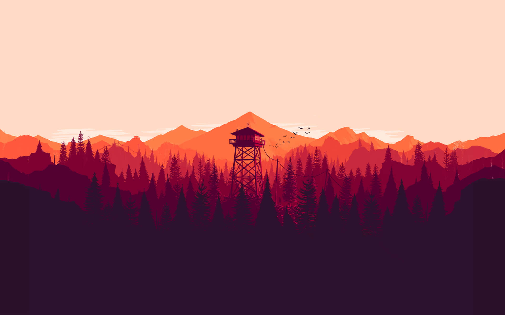 Feel The Peace Of A Mountain Sunset